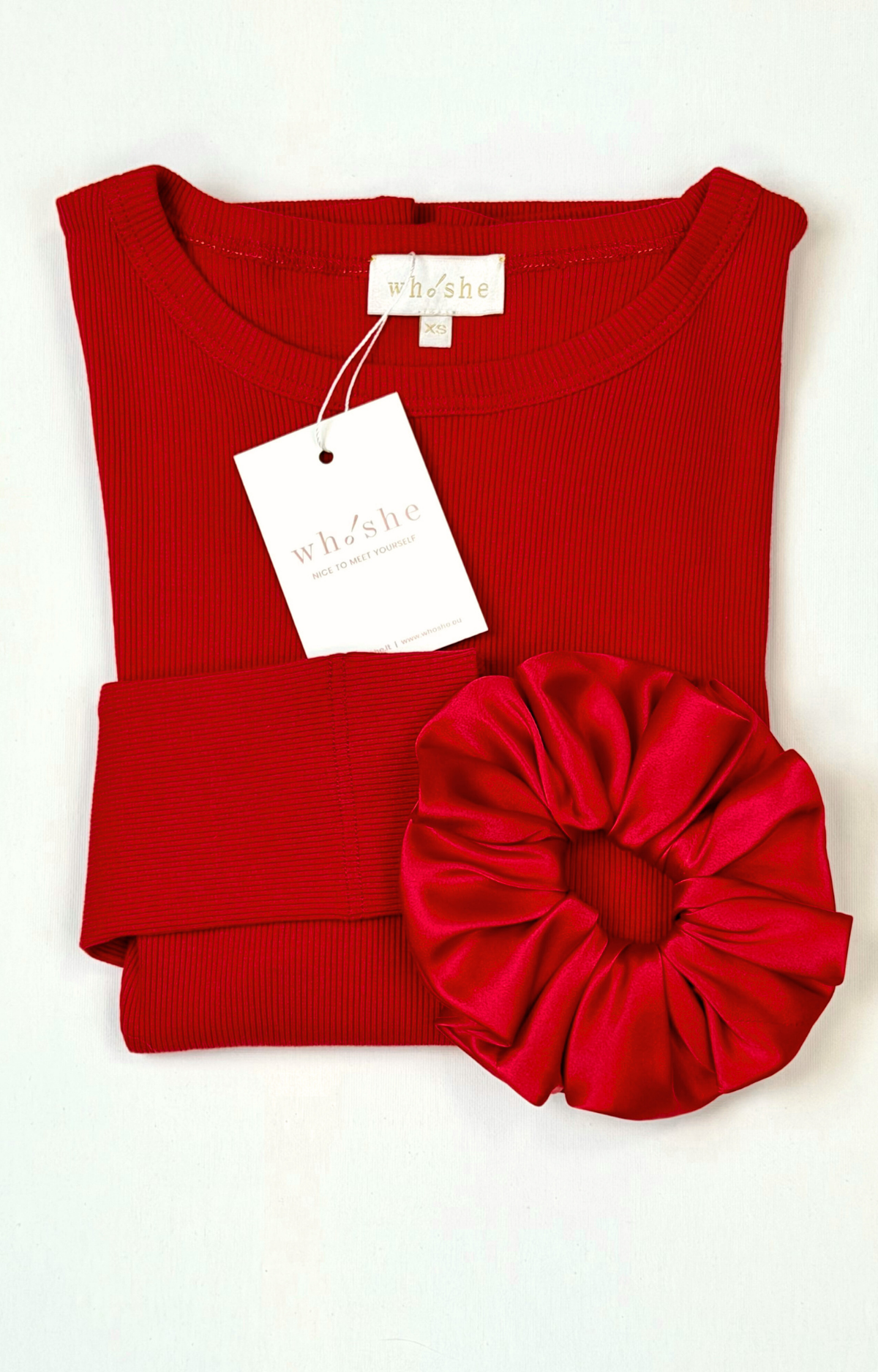 Palaidinė "Simplex" ilgomis rankovėmis - raudonos spalvos