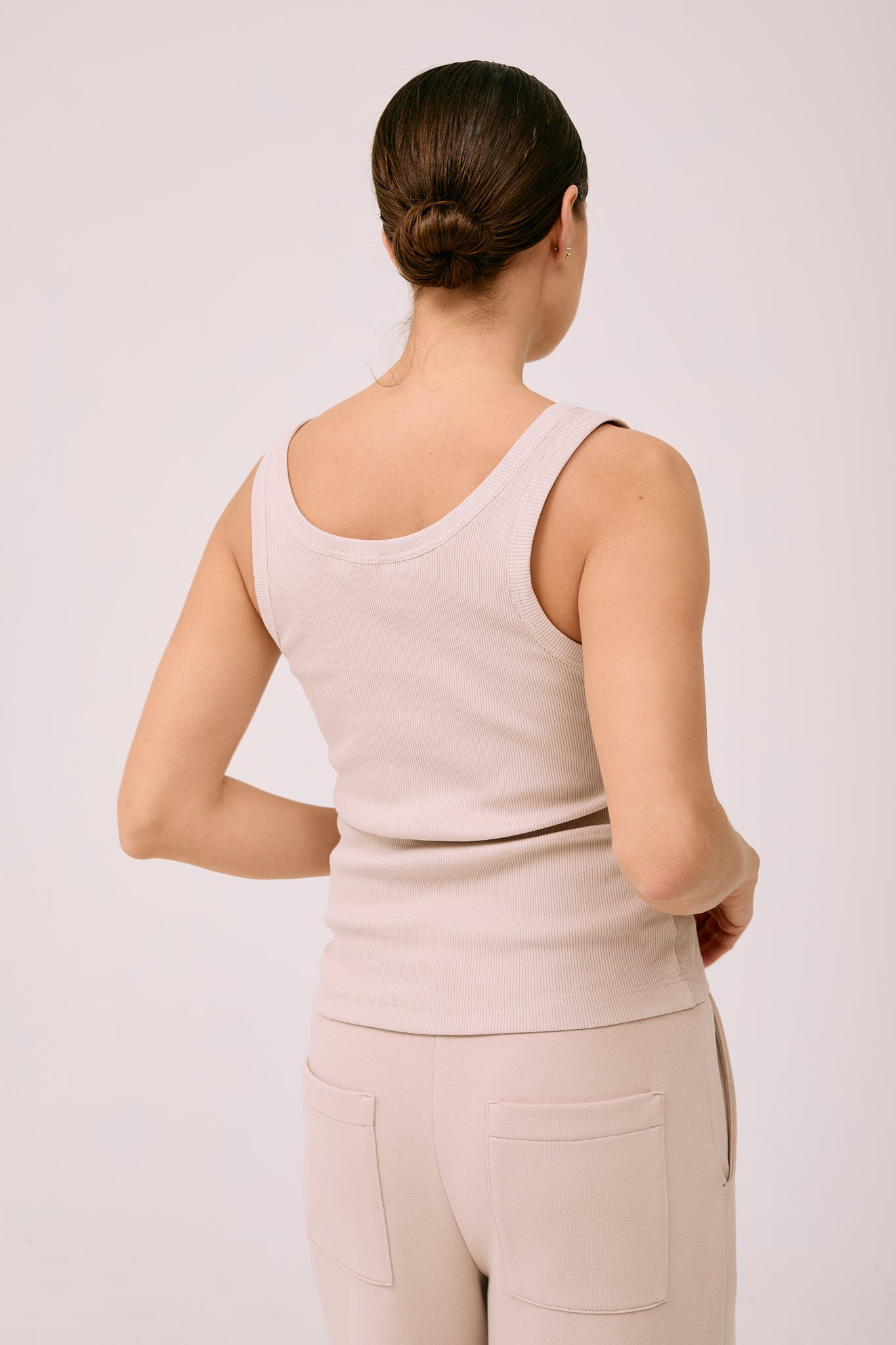 Palaidinė "Simplex" be rankovių - kreminės spalvos