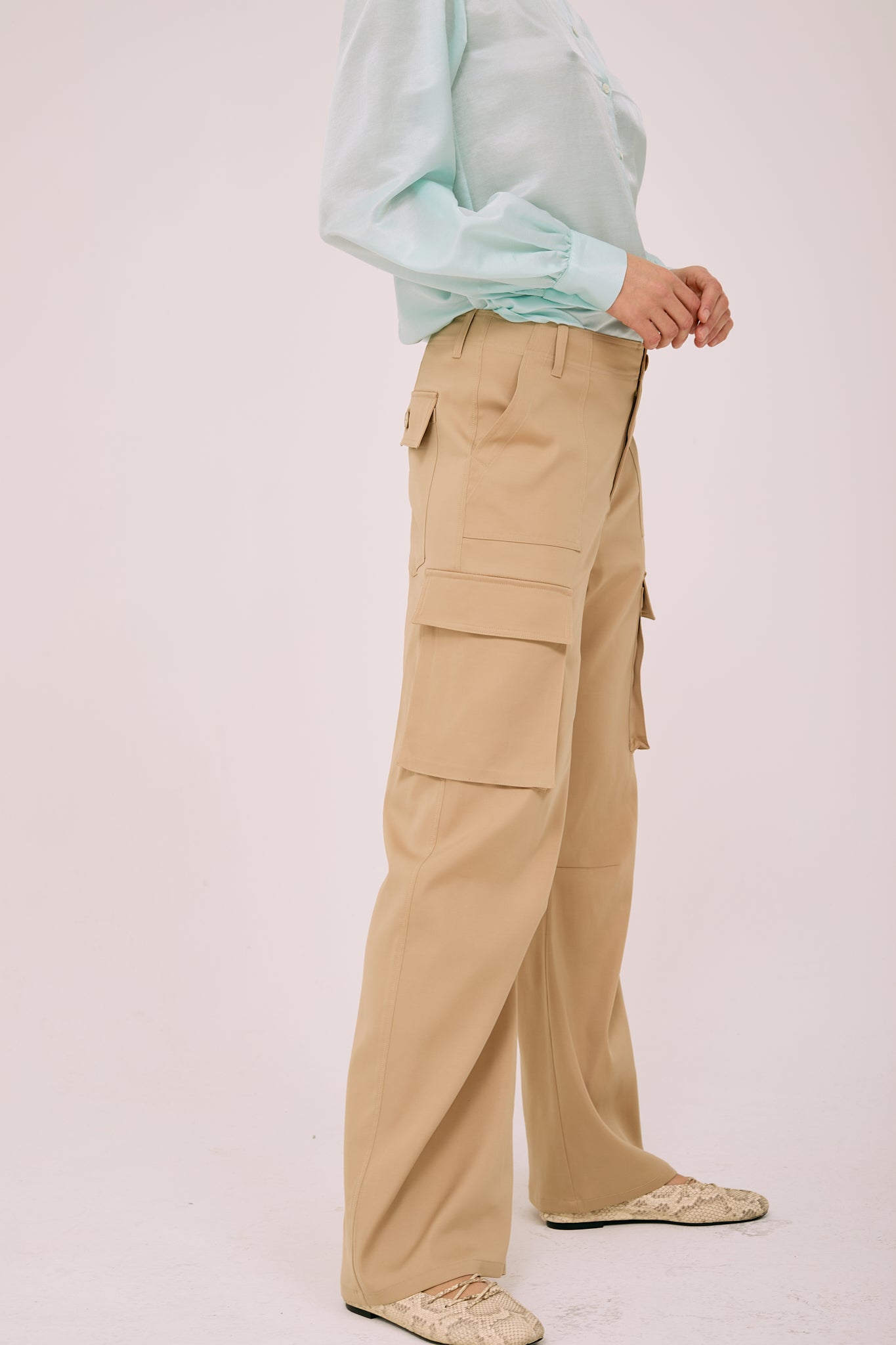 Kelnės "Alia" - rudos spalvos