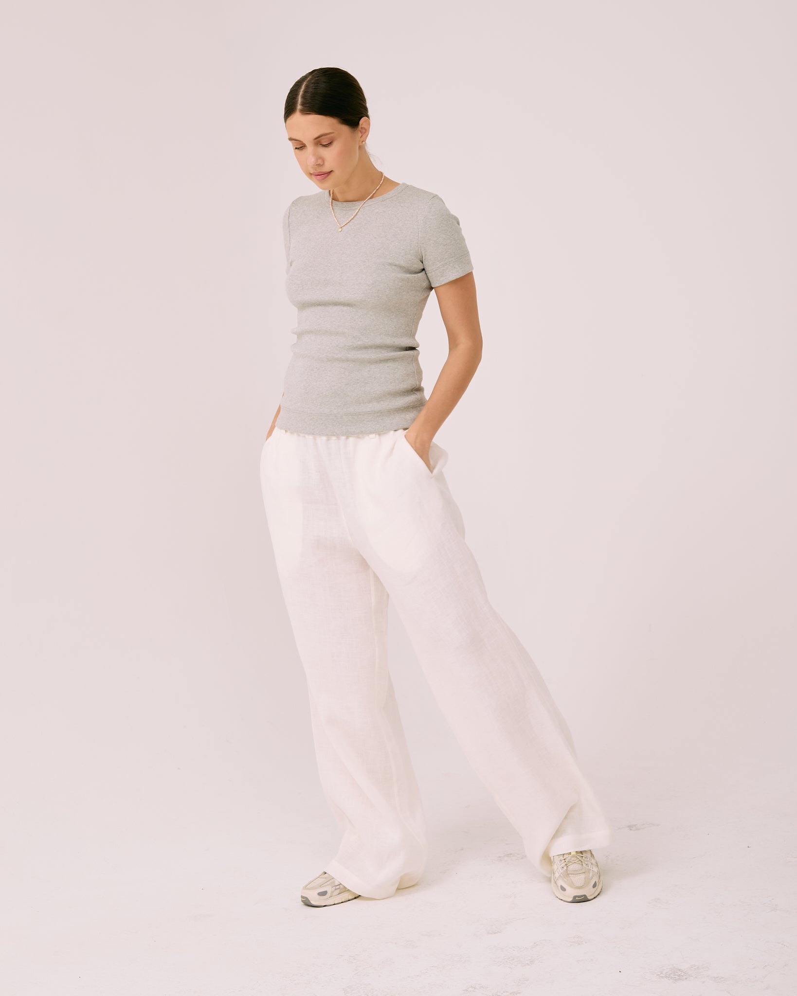 Palaidinė "Simplex" trumpomis rankovėmis - pilkos spalvos