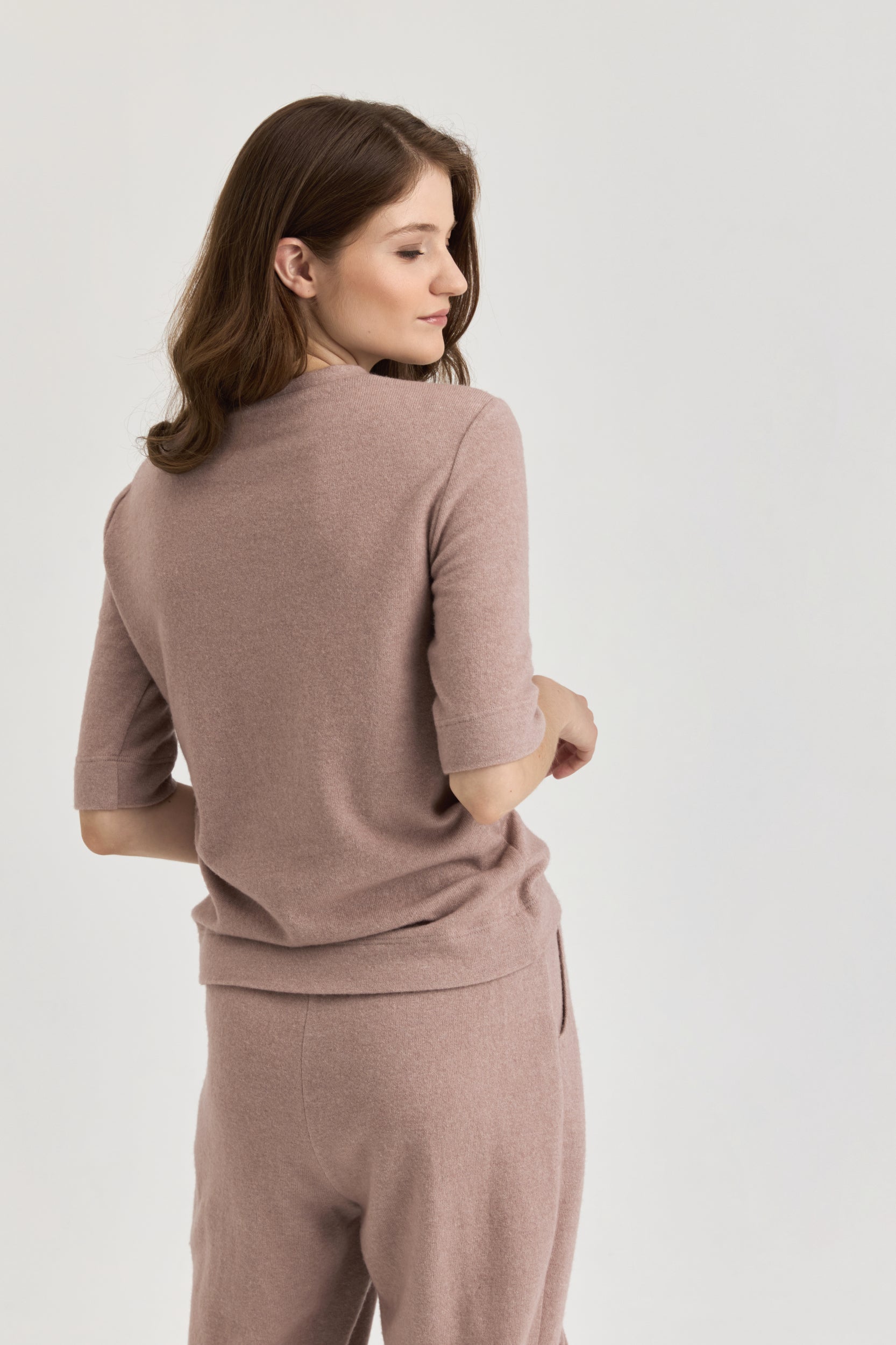 Laisvalaikio kostiumas - pelenų rožinės spalvos