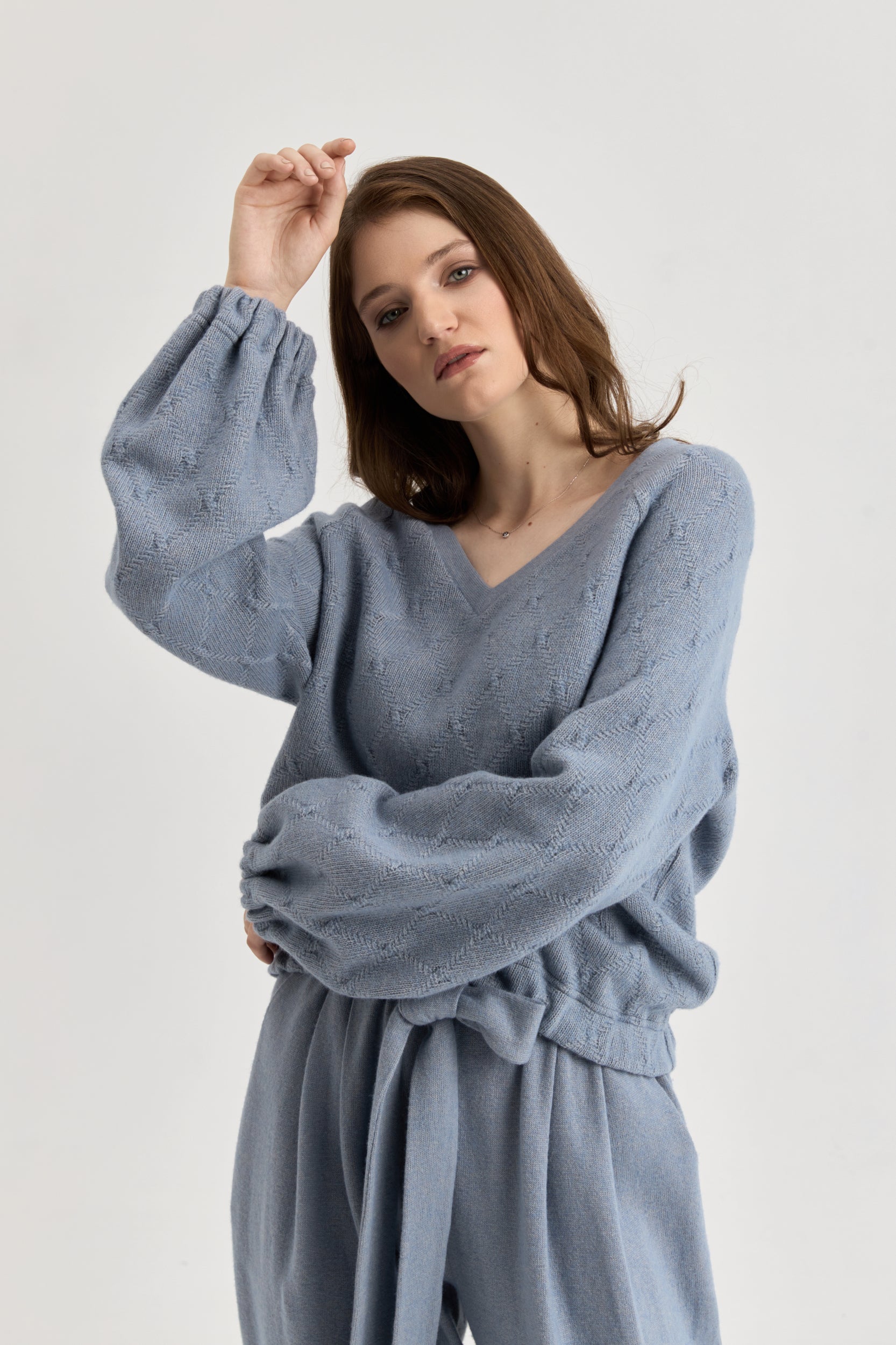 Laisvalaikio kostiumas - melsvos spalvos