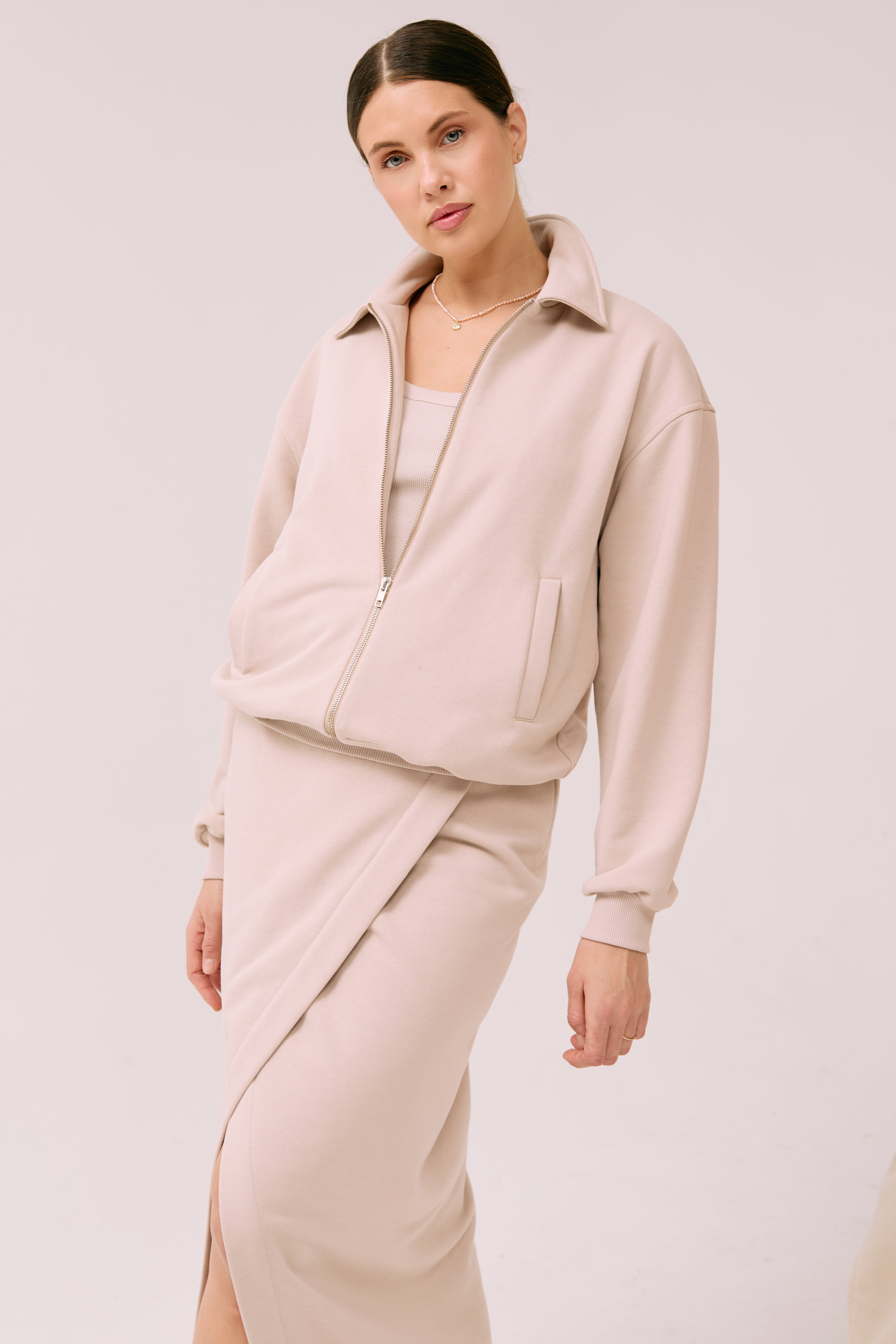 Bomberis "Solum" - kreminės spalvos