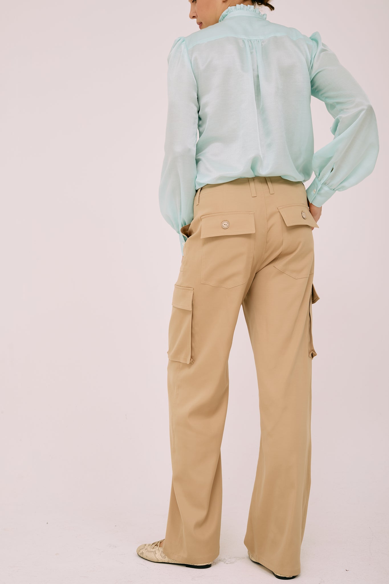 Kelnės "Alia" - rudos spalvos